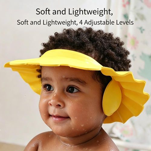 STY One-piece Molded Children's Shampoo Cap Kids Adjustable Bath Hat EVA Ear Protection Shampoo Cap - image 4