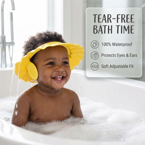 STY One-piece Molded Children's Shampoo Cap Kids Adjustable Bath Hat EVA Ear Protection Shampoo Cap - image 7