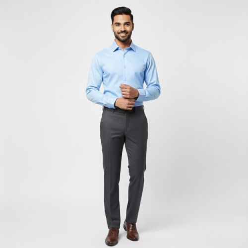 product_image_name-Fashion-Classy Men's Long-Sleeve Plain shirt for office - Skyblue -1