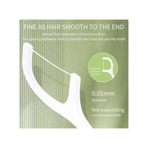 product_image_name-Generic-2-in-1 Dental Floss & Picks Teeth Dental Care Kits Oral Care, Dental Floss Teeth Dental Care Kits Oral Care Dental Floss & Picks Dental Floss Toothpick Oral Care Tool - Toothpicks For Teeth Cleaning Non-slip handle Toothpicks 50PCS - X1-3