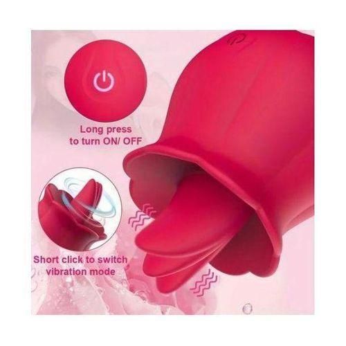 Rose VIGINA VIBRATOR LICKING SEX TOY- CLITORIS LICKING