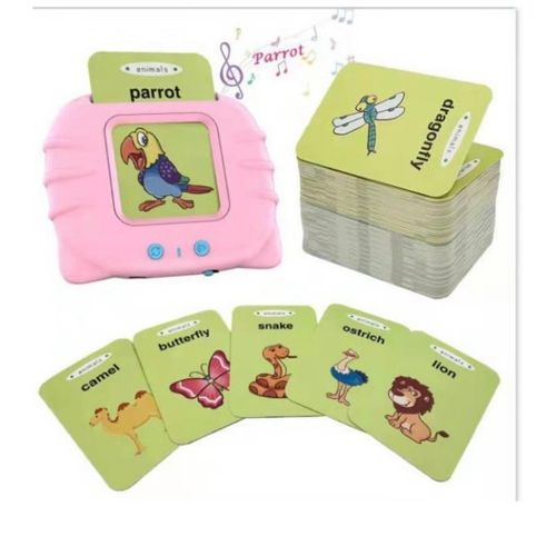 Generic Kids Card Reader 112 Pcs Cards And 224 Educational Learning Words - image 2
