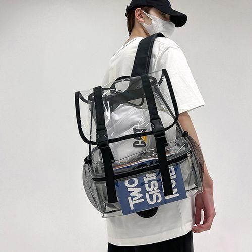 Fashionable clear backpacks hot sale