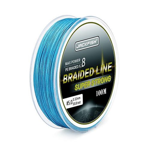 Generic Jackfish 100m 8 Strand Pe Braided Fishing Line 10-80lb  Multifilament Fishing Lines For Carp Fishing Tackle Saltwater Fishing