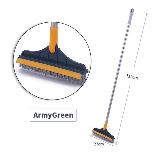 Floor Scrub Brush Long Handle Detachable Stiff Bristles