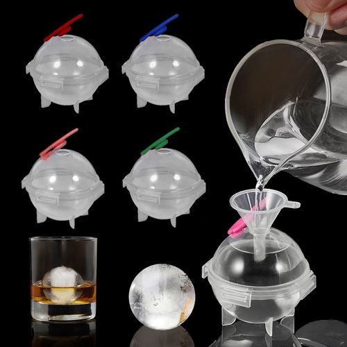 Round Ball Ice Cube Trays, Plastic Ice Cream Moulds