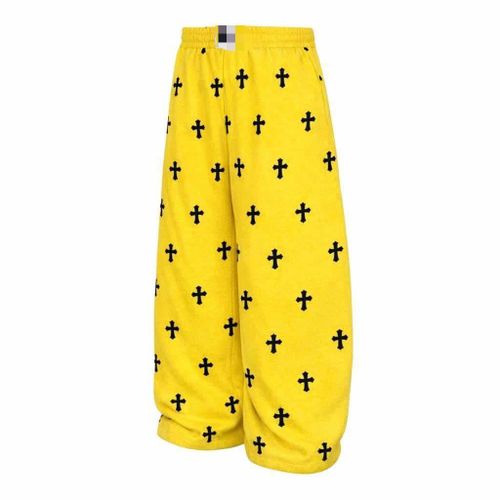 product_image_name-Fashion-Yellow cross unisex joggers/pants -1