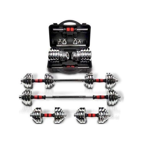 Generic Adjustable 30kg Case Dumbbell With Long Bar