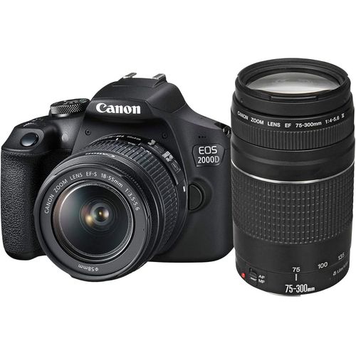 product_image_name-Generic-Canon EOS 2000D with EF-S 18-55mm IS, Lens & EF 75-300mm-1