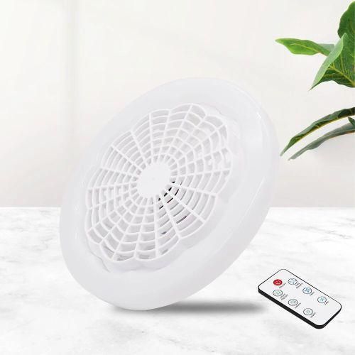 product_image_name-Generic-New E27 LED 30W Indoor Bedroom Dormitory Mute Remote Control Fan Light-White-3