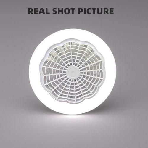 product_image_name-Generic-New E27 LED 30W Indoor Bedroom Dormitory Mute Remote Control Fan Light-White-4