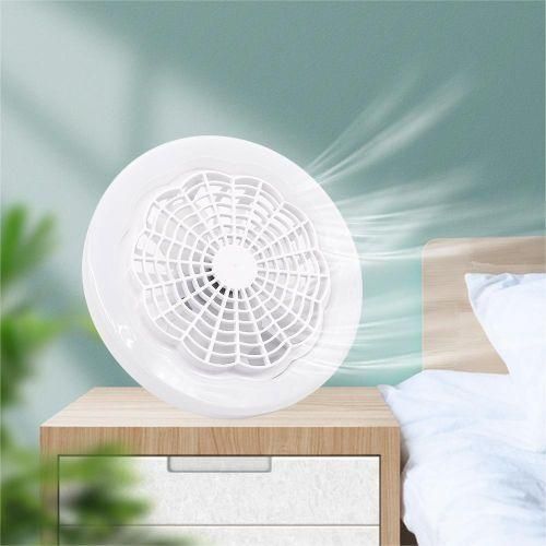 product_image_name-Generic-New E27 LED 30W Indoor Bedroom Dormitory Mute Remote Control Fan Light-White-5