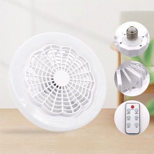 product_image_name-Generic-New E27 LED 30W Indoor Bedroom Dormitory Mute Remote Control Fan Light-White-7
