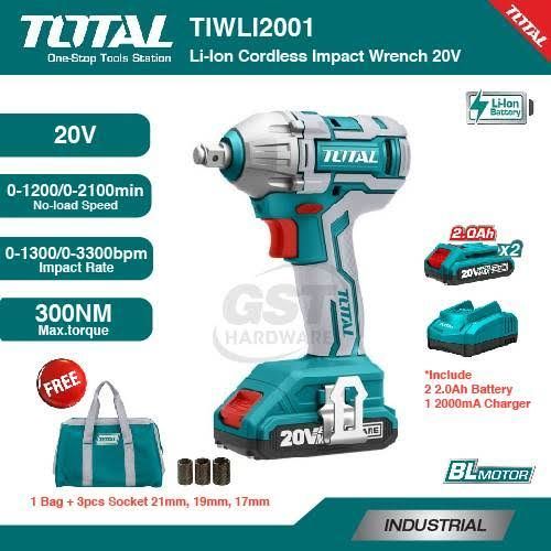Total cordless sales impact wrench
