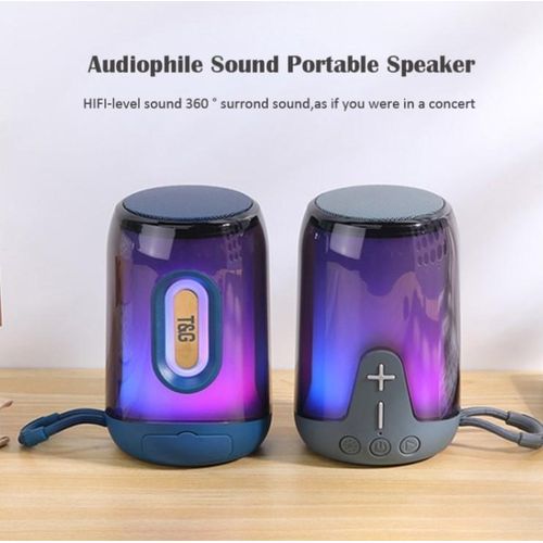 product_image_name-T&G-New Design Portable Tg652 Smart Wireless Speaker Bt Waterproof Outdoor Speakers Big Battery Capacity 1200mAh (BLUE)-7