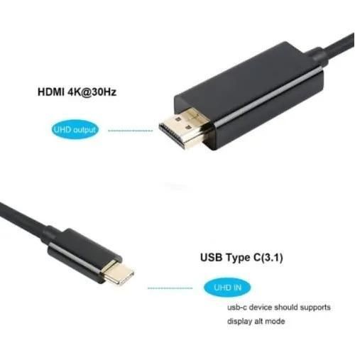 Generic Direct USB C to HDMI 4K @ 60HZ 1 m USB Type-C HDMI Type A - image 4