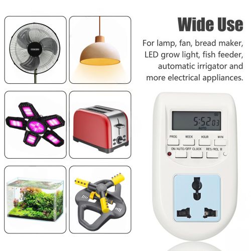 product_image_name-MingDe era-European-style timer socket switch power controller cycle timer automatic power-off cycle European standard-5