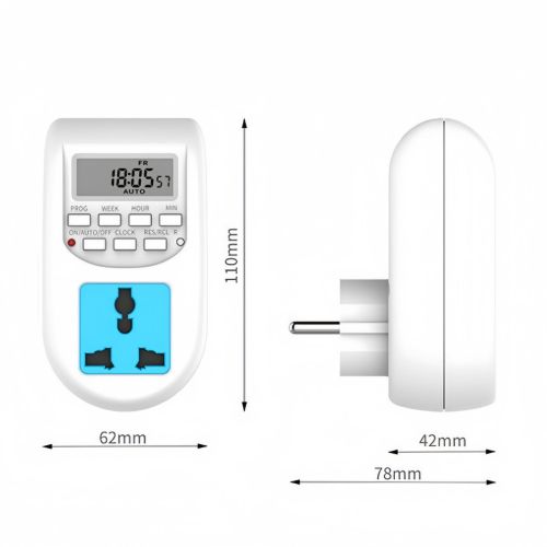 product_image_name-MingDe era-European-style timer socket switch power controller cycle timer automatic power-off cycle European standard-7