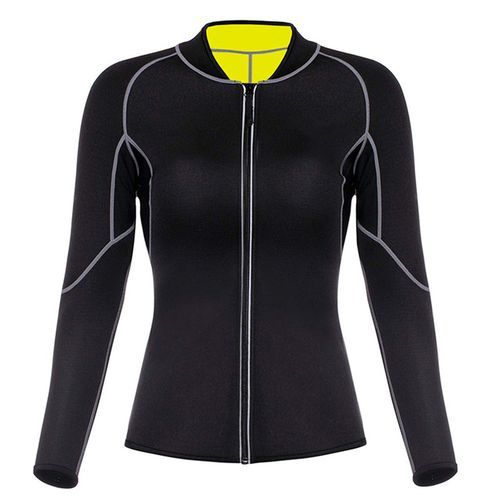 3 In 1 Zipper Full Body Shaper Sweat Sauna Suit For Women, Sweat Slimmer  Workout Top With Sleeve Shorts, Women's Activewear