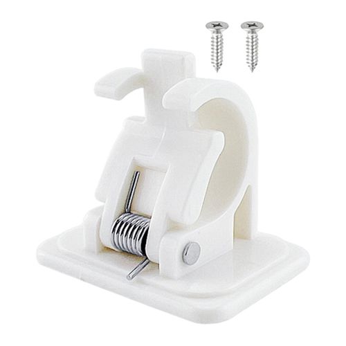 Generic Fishing Pole Rod Holder Clips W/ Two Screws Holders Ceramic White