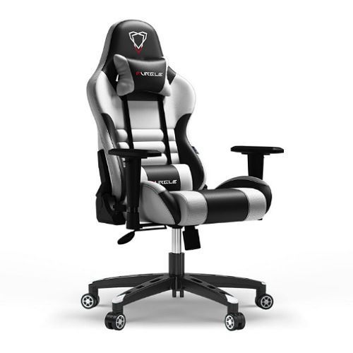 product_image_name-Generic-FURGLE Designer Home & Studio Gaming Chair - Black & White-1