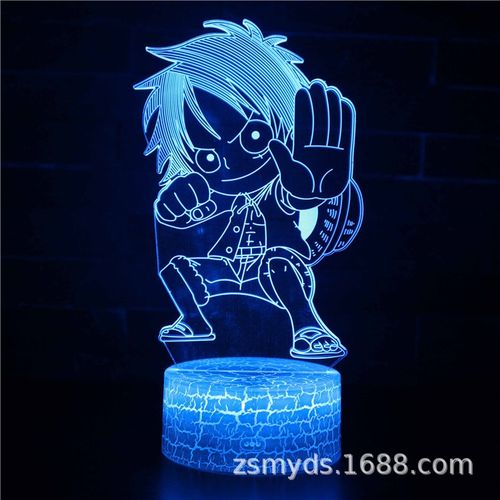 One Piece Light Painting Creative Night Light Birthday Gift