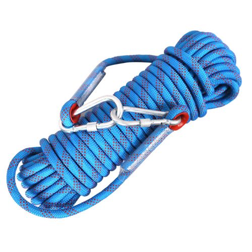 TOMSHOO 10mm Rock Climbing Rope 10M/20M/30M Outdoor Static