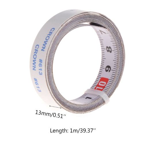 Generic 1 Meter Self-Adhesive Measuring Tape With Adhesive Backing