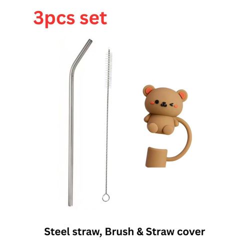 product_image_name-Generic-3pcs Stanley Set- Steel Straw, Straw Cover and Straw Washing Brush-1