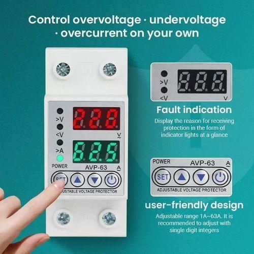 product_image_name-Generic-80A Adjustable Over Voltage And Under Voltage Protective Device Relay, Industrial Electrical Protection Equipment, Durable Construction-1
