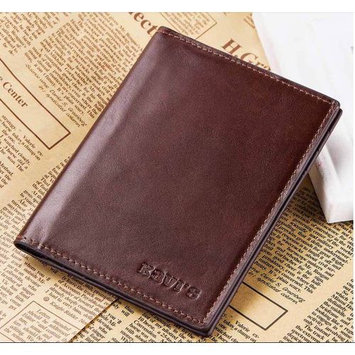 Fashion Kavis Cowhide Leather Passport Holder Wallet