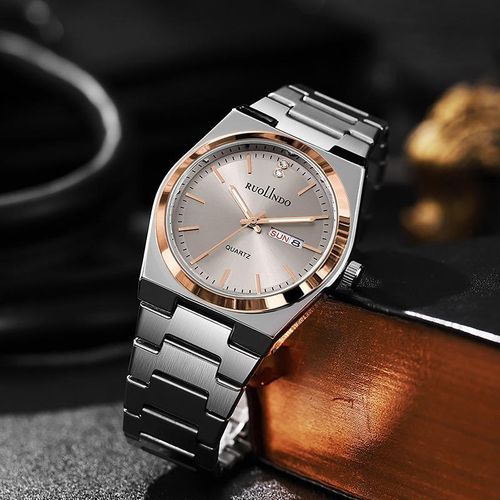 product_image_name-Fashion-Men Calendar Casual Wristwatch - White Face-1