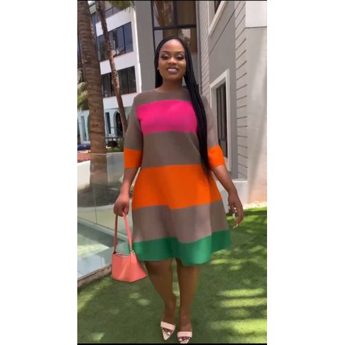 Color block shift dress sales