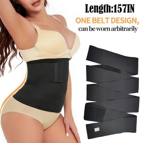 Fashion (4M,)Postpartum Belly Band Pregnant Women Slimming Tummy  Compression Wrap Belt Adjustable Bandage Elastic Waist Trainer Trimmer MAA