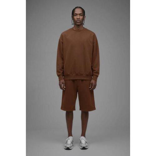 product_image_name-Jaop-Aloe Fleece Crew Neck Sweatshirt-Brown-1