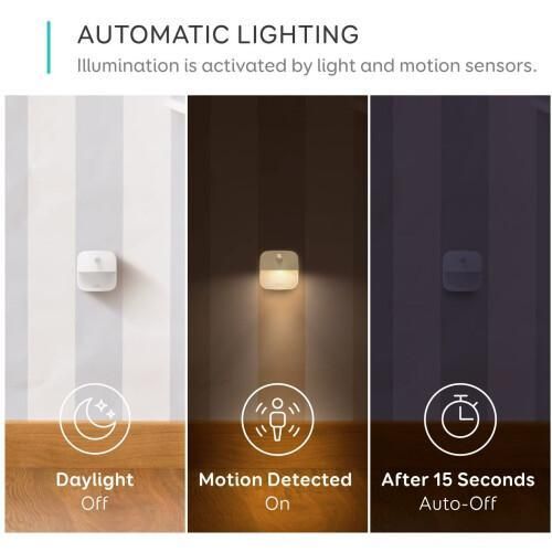 eufy By Anker Lumi Stick-On LED Night Lights - Warm White (3 Pack) - image 2