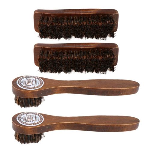 Horse Hair Brush Shoe Brush Boot Brush Leather Shine Brush Shoe Cleaning  Brush Portable Cleaning Brush 