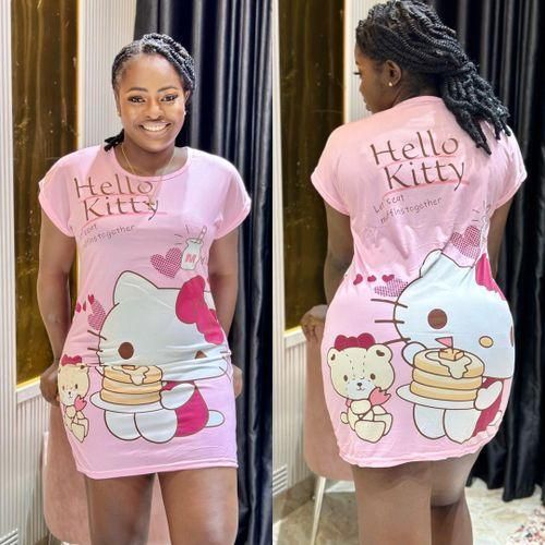 product_image_name-UNIC-Ladies Trending teddy Night Wear - Gown multi colour -1