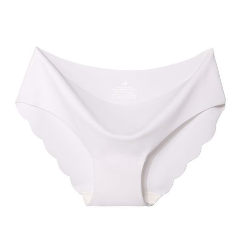 Women Seamless Cotton Underwear Low Waist Ruffle Briefs Solid Color Stretch  Underpants Intimates Lingerie-White-XL-1pc : : Clothing, Shoes &  Accessories