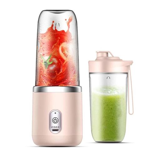Generic Double Cup Portable Juice Extractor Mixer Mini Blender USB - image 3