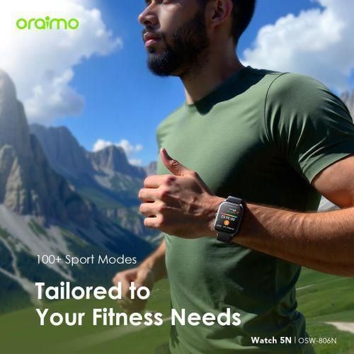 Oraimo Watch 5N 2.01'' TFT IP68 Wireless HD Calling Smart-Watch  - image 4