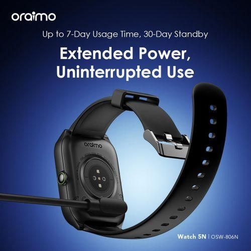Oraimo Watch 5N 2.01'' TFT IP68 Wireless HD Calling Smart-Watch  - image 7