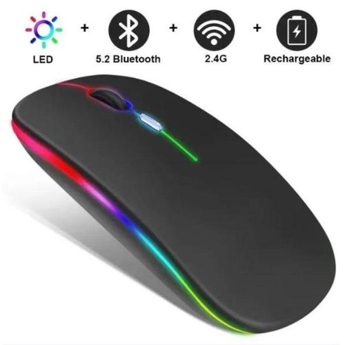 Hp Rechargeable Wireless Mouse – 2.4GHz & Bluetooth 2-Mode, Silent Click, Ergonomic Compact Design, USB-C Charging, Plug & Play for PC / Laptop / Android / Tablet - image 3
