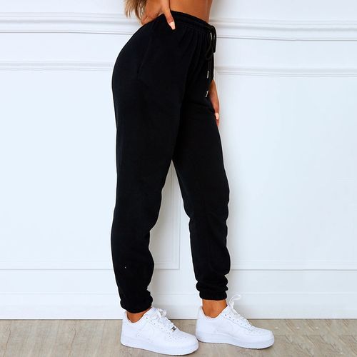 Wide joggers - Black - Ladies