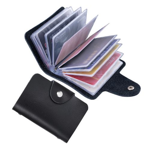 product_image_name-Fashion-Leather Bank Card Holder With Multiple Card Slots-1