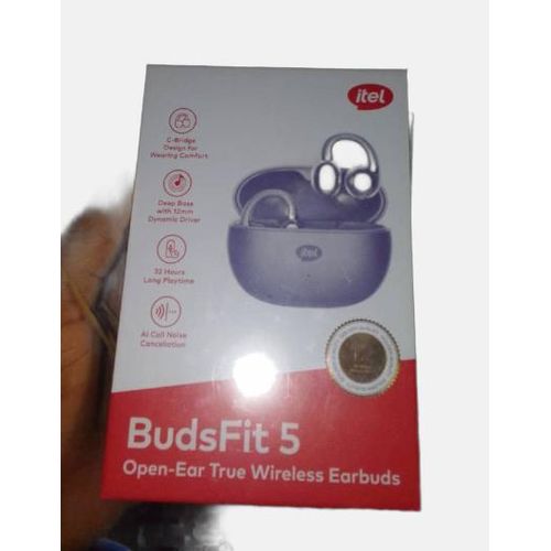 Generic itel Buds-Fit 5 ANC Earbuds Clip-On Open-Ear C-Bridge Design Wireless Earbuds Space-Grey Black - image 2