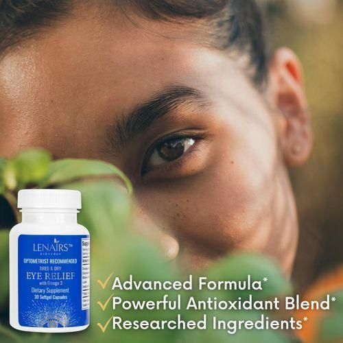 LENAIRS Advanced Tired & Dry Eye Relief Supplements 30 Softgel - image 3