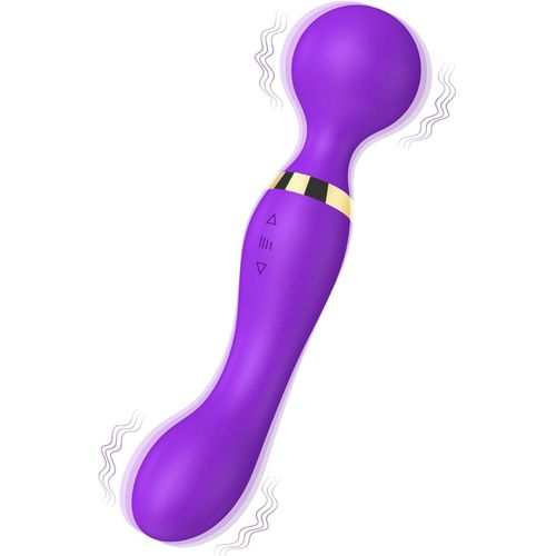 product_image_name-Generic-Handheld Massager Multi-Speed Wand Vibrating Massage Magic Full Body Therapy Motor Double Clitoral Dildo Vibrator Stimulate G-Spot Dildo Clit Waterproof Magic Wand Massage VIBRATOR DILDO SOFT DEEP CLITORIS DILDO-3