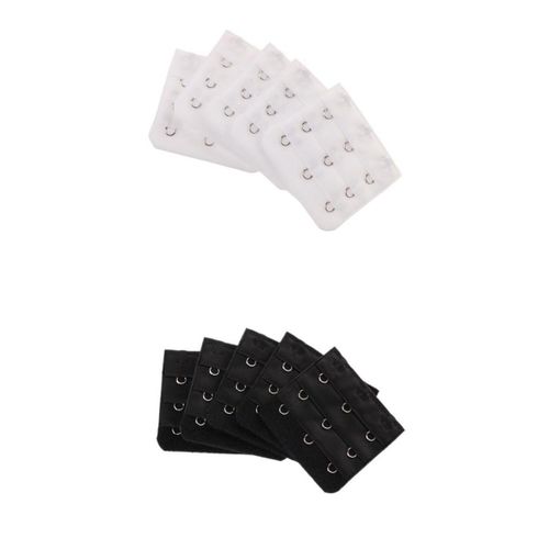 Generic 10 Pcs Elastic Bra Strap Extension Bra Extender 3 X 3 Hook White +