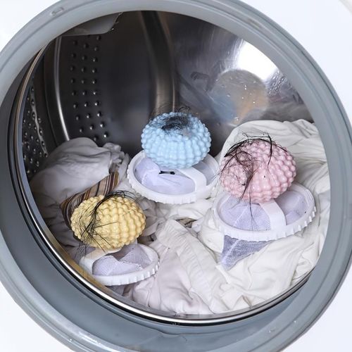 product_image_name-Generic-3Pack Washing Machine Lint Collector - 2 in 1 Self Cleaning Filter with Floating Mesh Bag, Reusable Hair and Pet Hair Collector for Laundry Room, Washing Machine Lint Collector, Colors Shipped Randomly-3